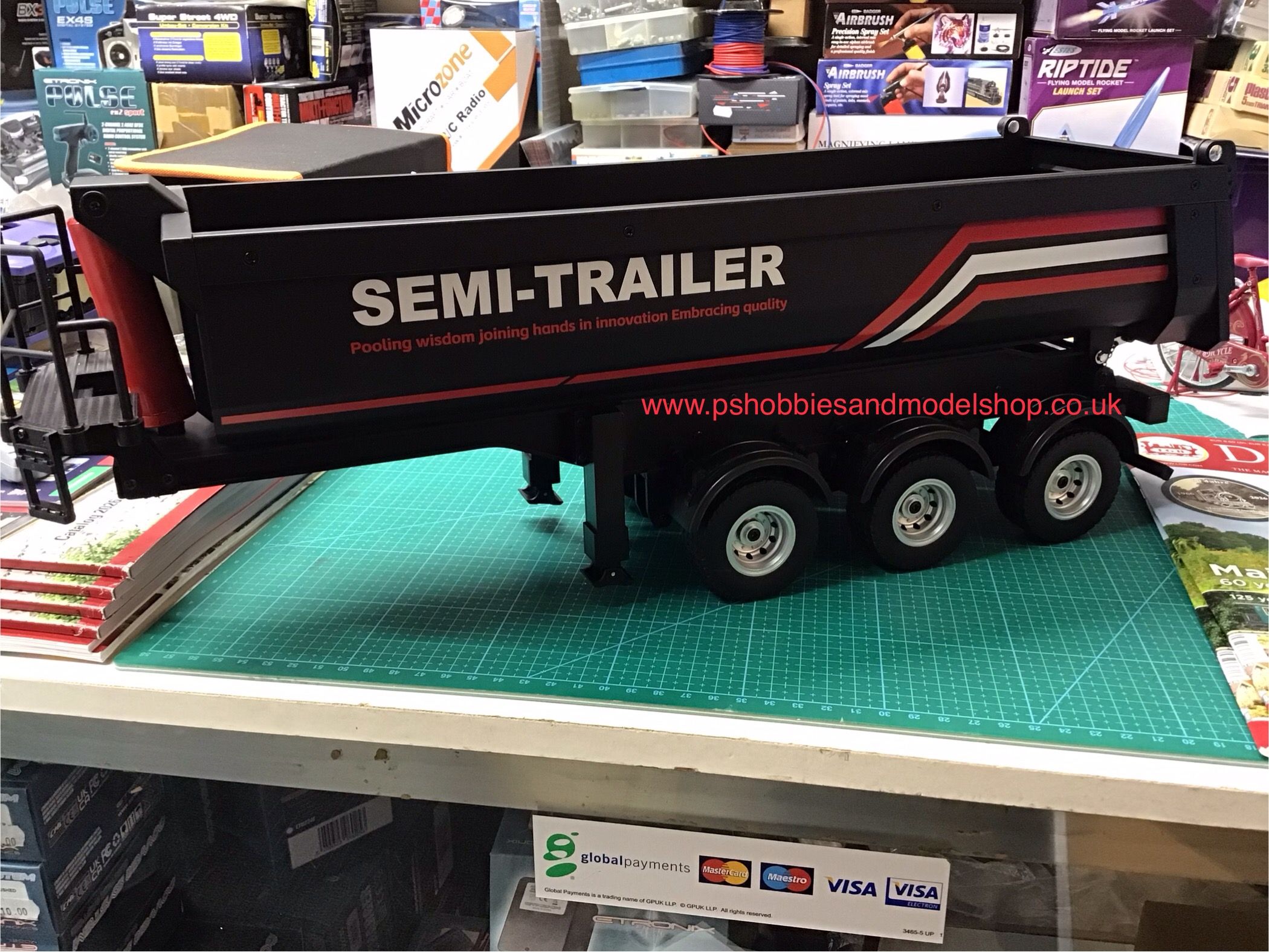 Huina  1509 Dump Truck Bed semi Trailer