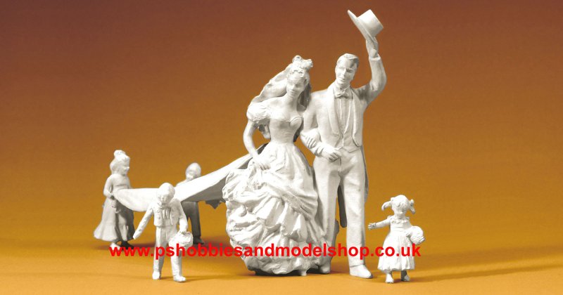 Preiser-45180 Wedding Scene G Scale figures